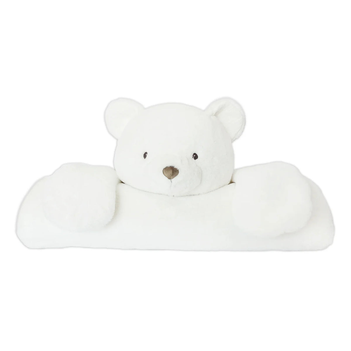 Alternate view of Beaumont Bear Play Mat showing bear head and soft padded body