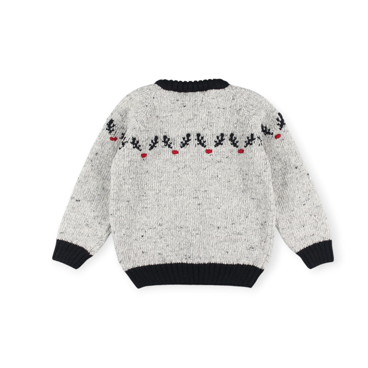 Rudolph Knitted Sweater with red-nosed reindeer motif across the chest