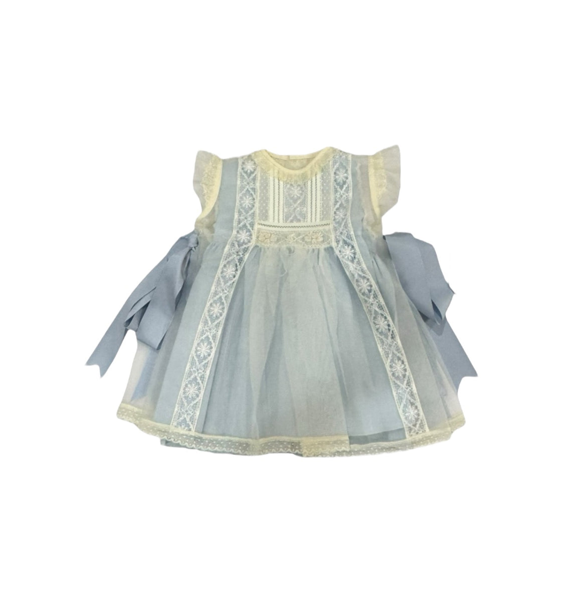 Philippa Luxe Ivory 2-piece Handsmocked Dress