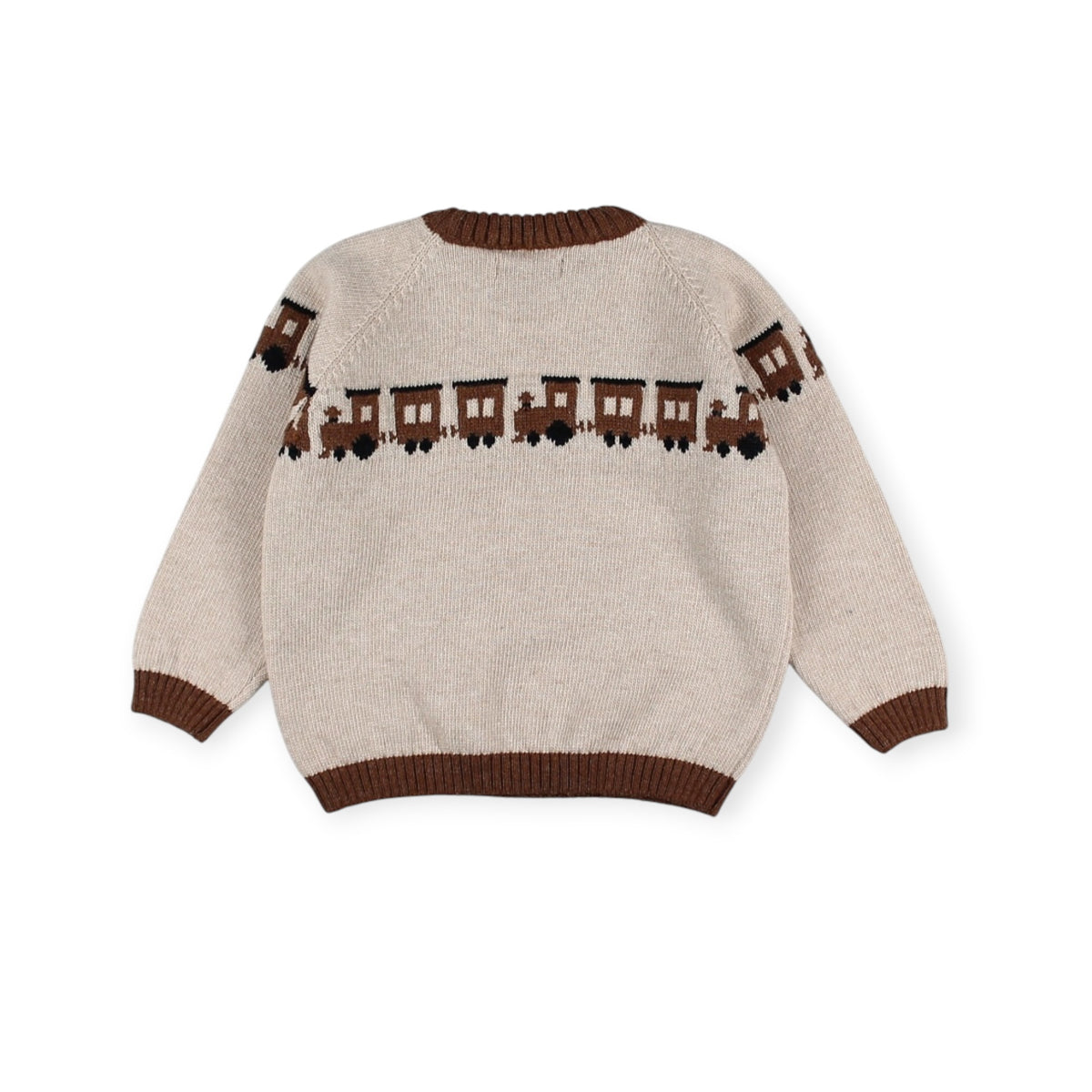 Back view of Verbier Train Knitted Sweater