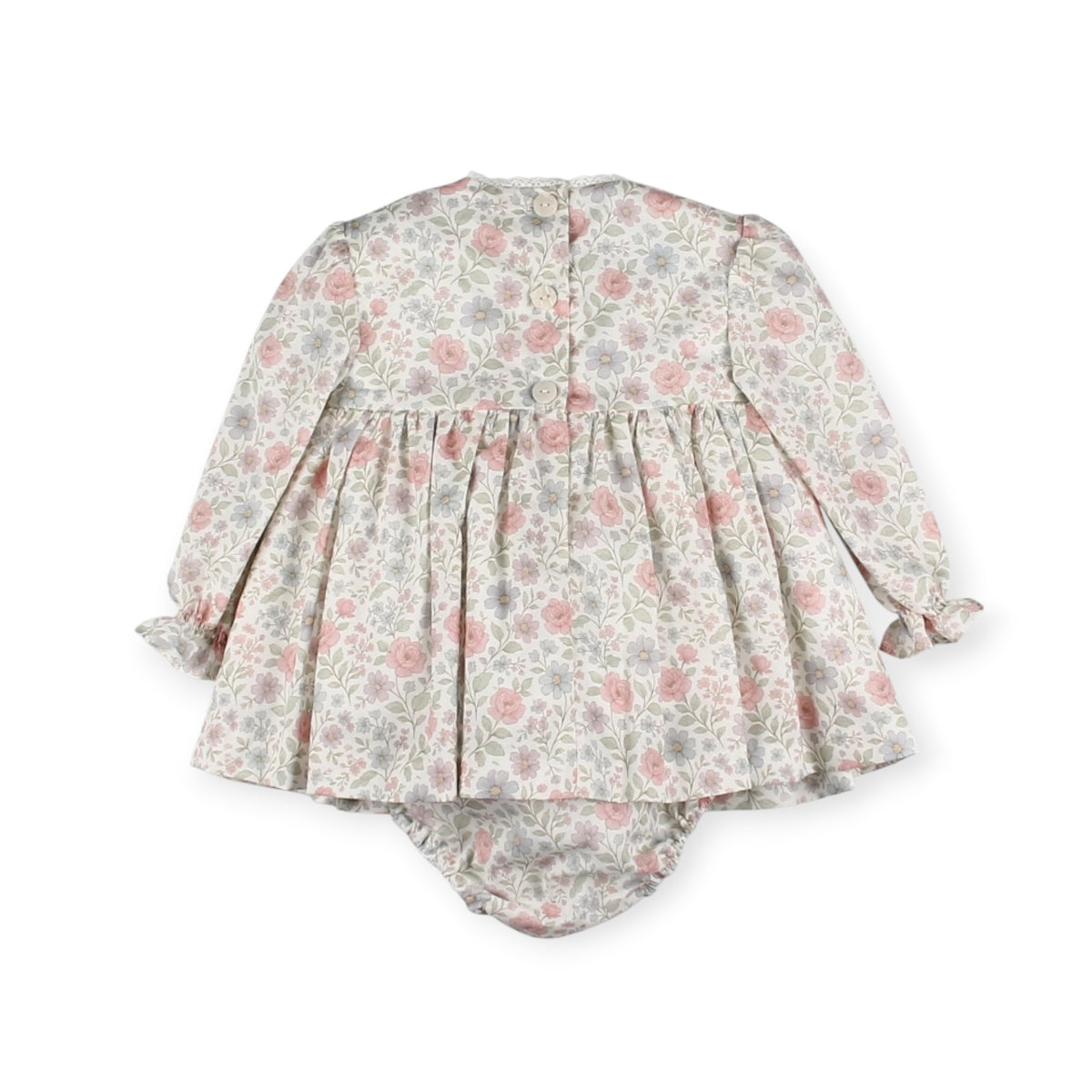 Back view of Ditsy Floral Girl Set
