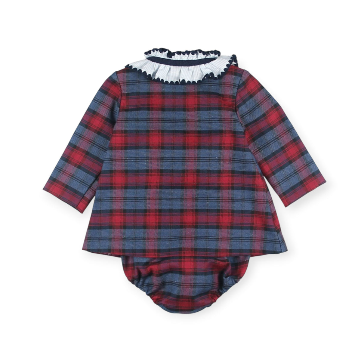 Back view of Louis Tartan Girl 2-Piece Set