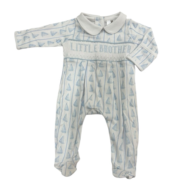 Little Brother Sailboats Footie Babygrow