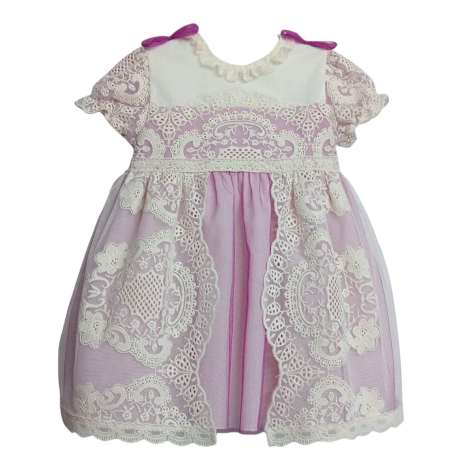 Edwarda Torre Lace Magenta Girl Dress 4T