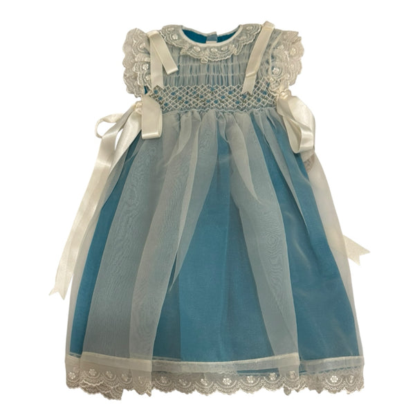 Alexis II Dark Turquoise Handsmocked Dress