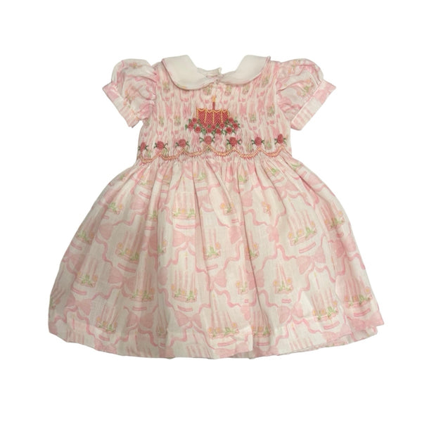 PREORDER Birthday Pink Cake and Bows Dress (SHIPS AUGUST)
