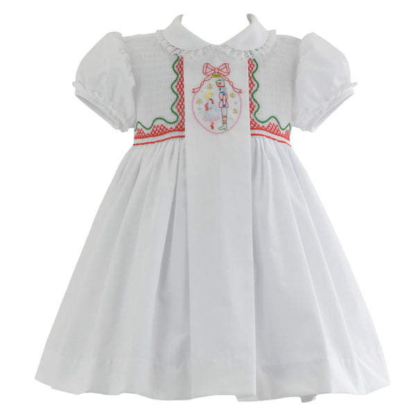 PREORDER Nutcracker and Clara Handsmocked Girl Dress (SHIPS IN NOVEMBER)