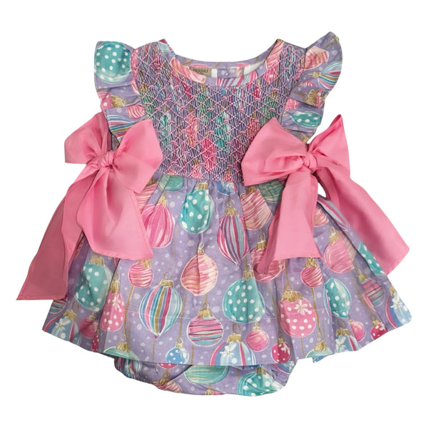 Gigi Ornaments Pastels Handsmocked 2-Piece Set