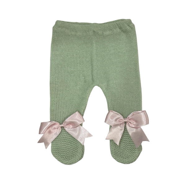 PREORDER Aida Knitted Green/Pink Knitted Pants (6-8 weeks after order is placed)