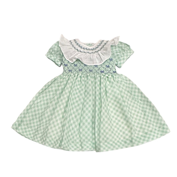 Joe Green Gingham Handsmocked Girl Dress