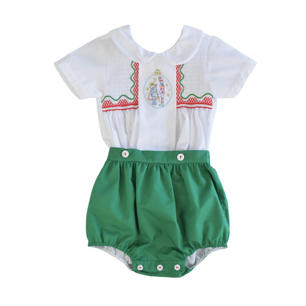 PREORDER Nutcracker and King Mouse Handsmocked Boy Set (SHIPS IN NOVEMBER)