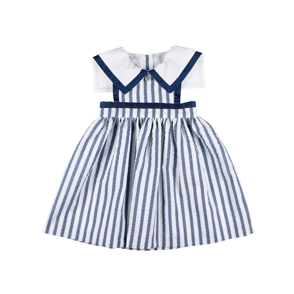 blue and white striped sailor dress Striped Sailor Dress  axes femme from JAPAN