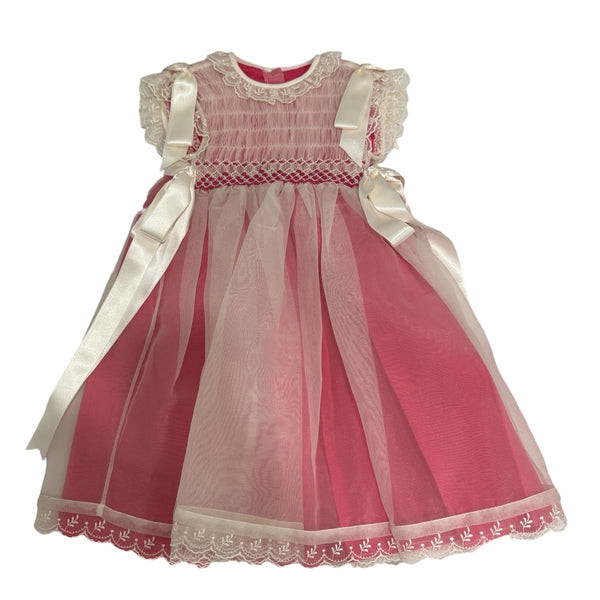Jordan II Rasberry Handsmocked Dress