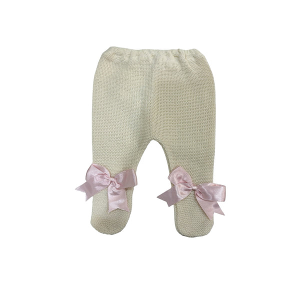 Aida Knitted Beige/Pink Knitted Pants