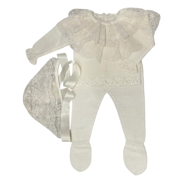 Windsor Ivory 3-Piece Knitted Set