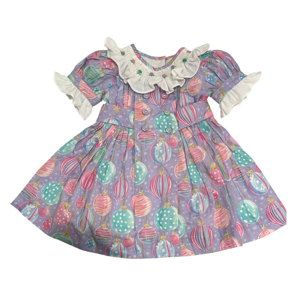 Gigi Ornaments Pastels Handsmocked Dress