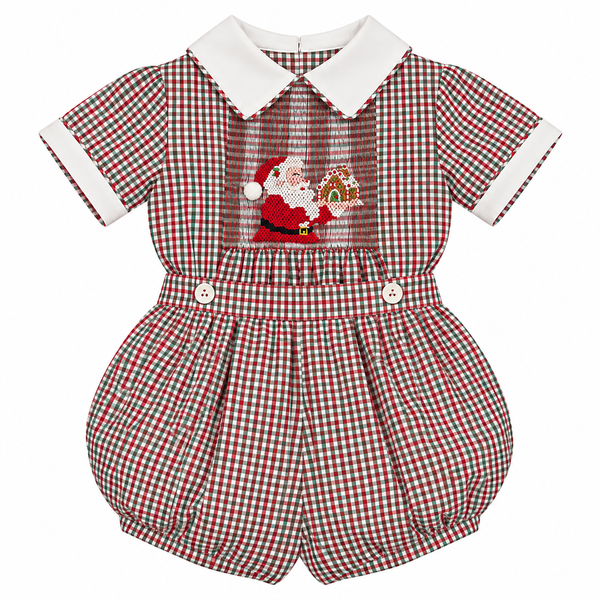 PREORDER Santa Chef Handsmocked Boy 2-Pc Set (SHIPS NOVEMBER)