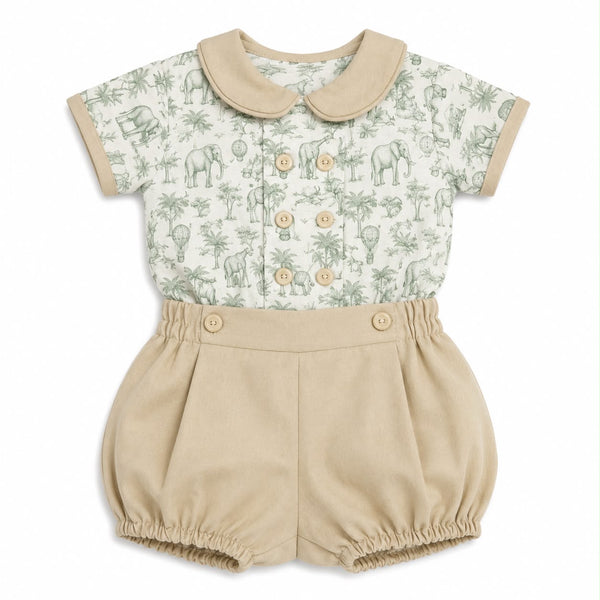Safari Green Boy Set