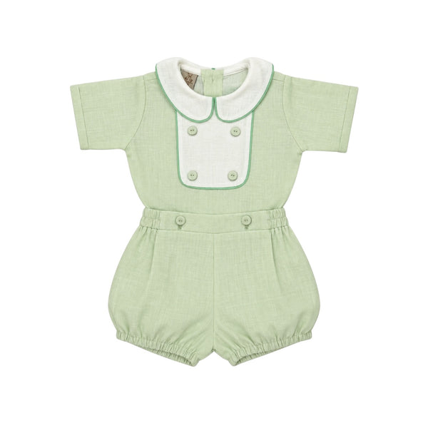 Larissa Boys Green 2-Pc Set