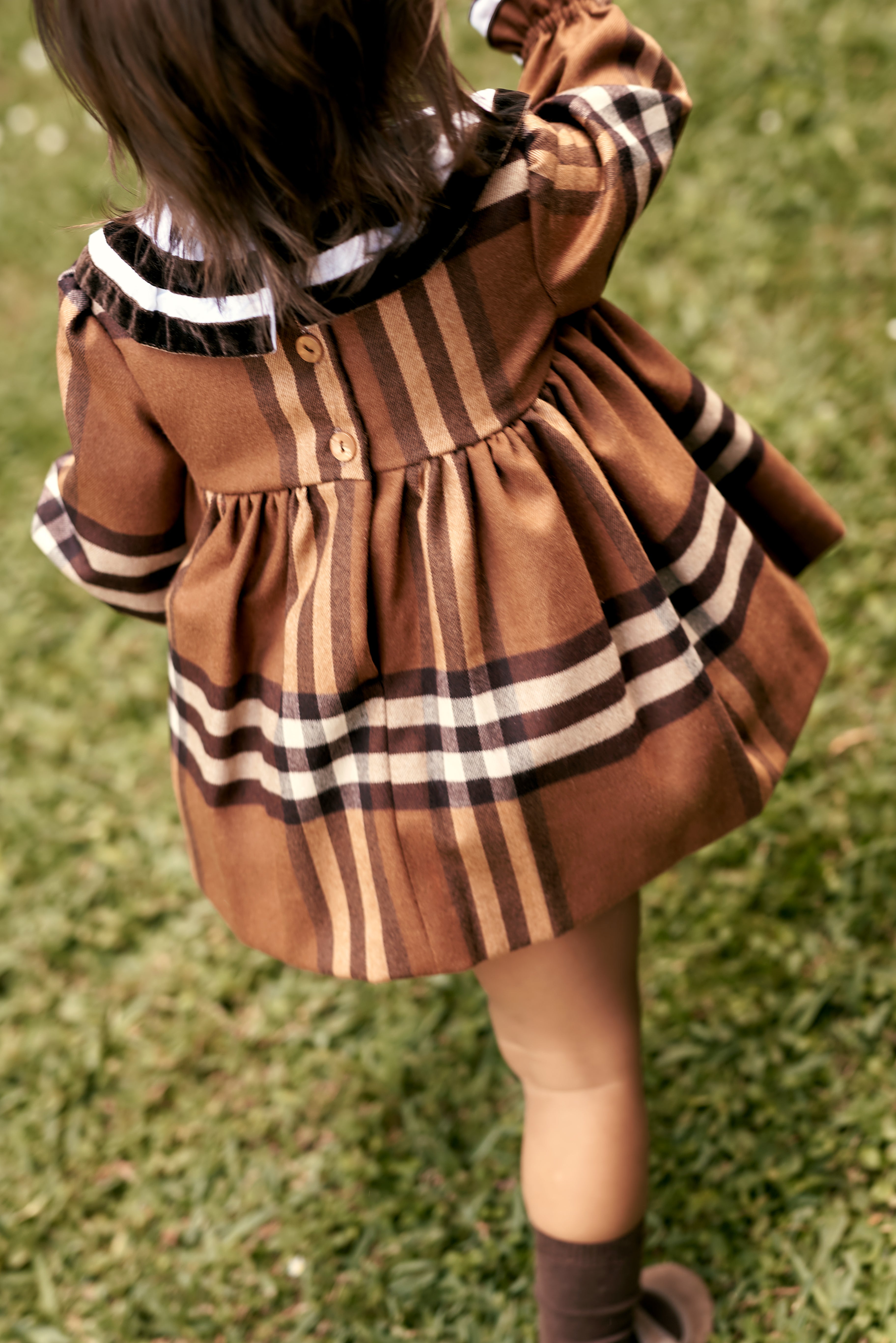 Alternate view of girl wearing Verbier Checkered Girl Set