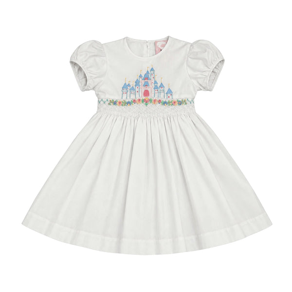 Once Upon a Time White Handsmocked Dress