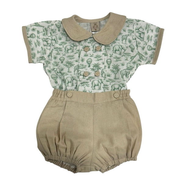 Safari Green Boy Set