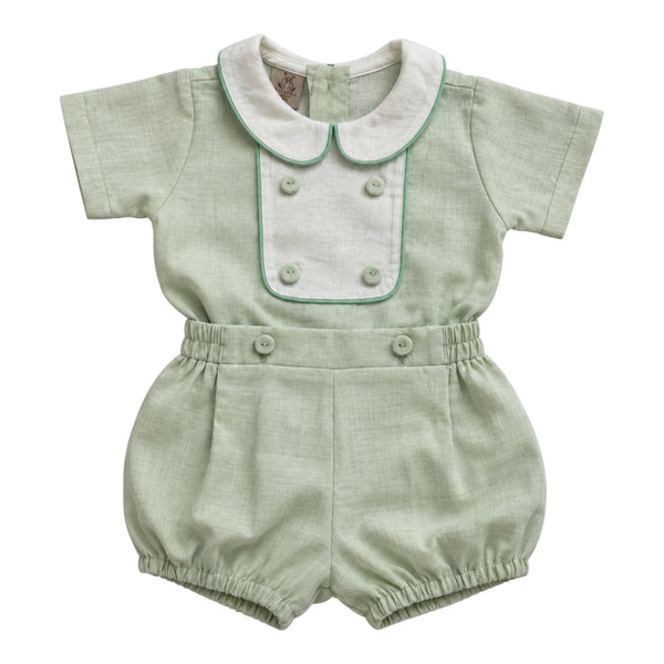 Larissa Boys Green 2-Pc Set