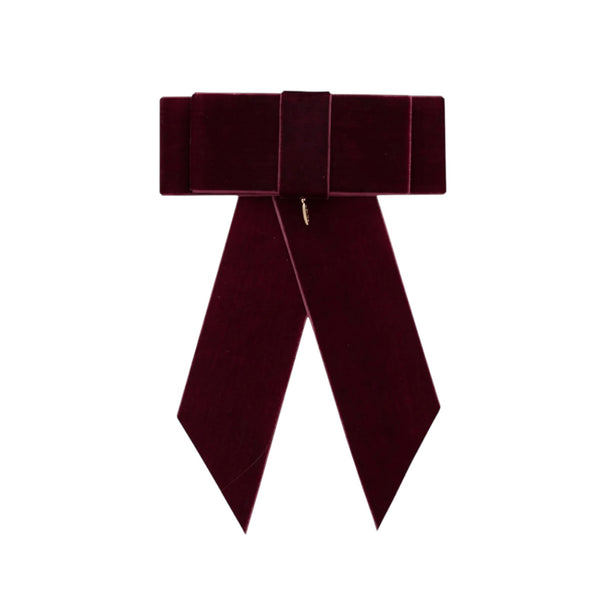 Gala Burgundy Color Velvet Bow