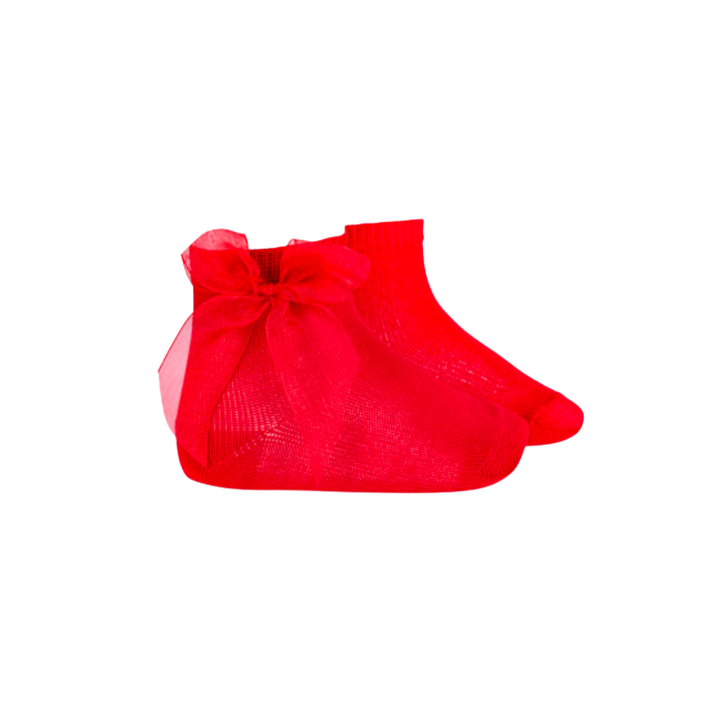 Tulle Organza Ankle Bow Socks - Piccoli & Co 