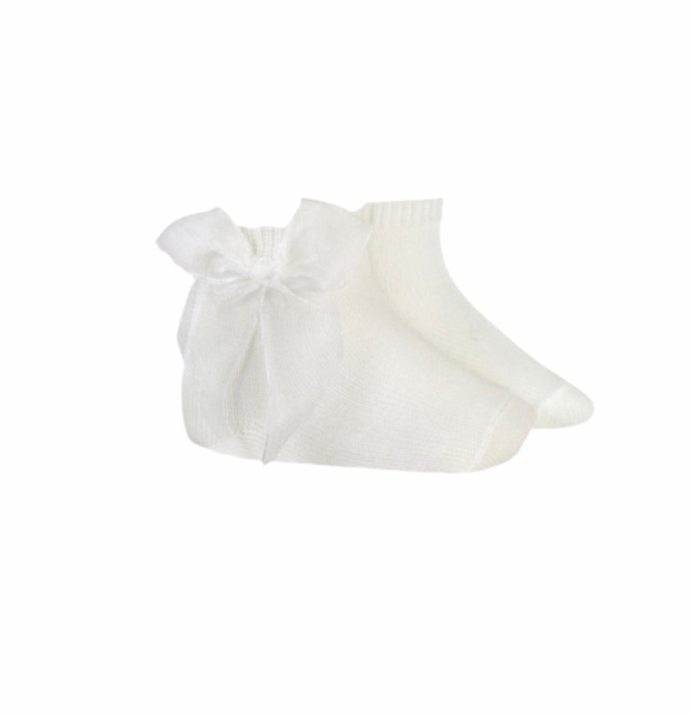 Tulle Organza Ankle Bow Socks - Piccoli & Co 