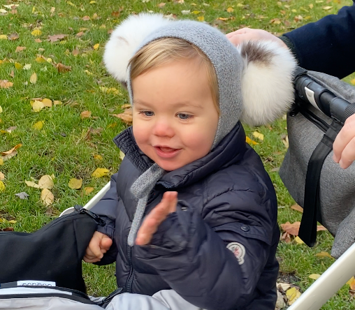 Capri Grey Cashmere PomPom Bonnet - Piccoli & Co 