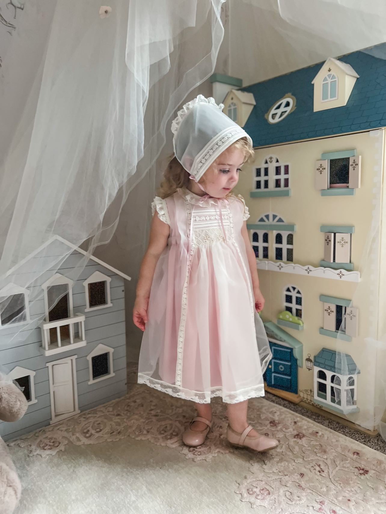 Nathalie Handsmocked 2-piece Black Set