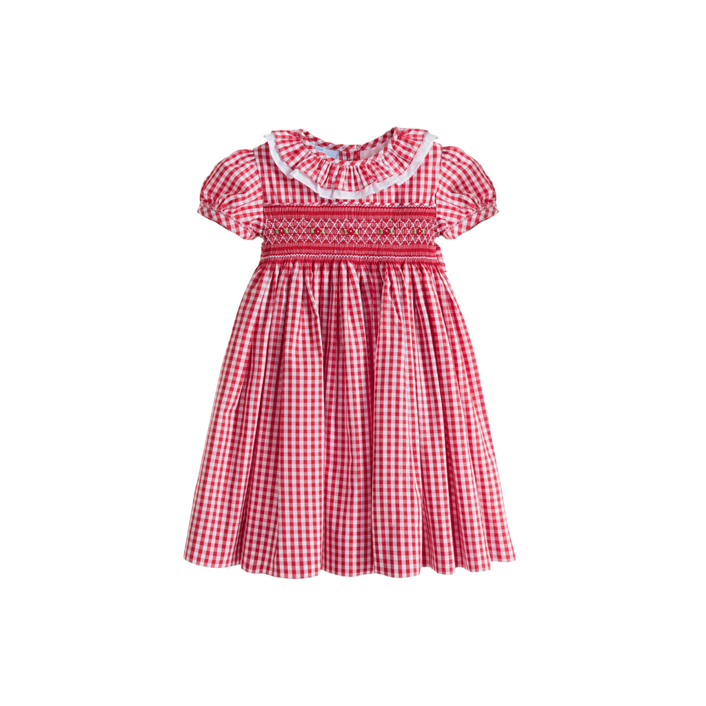 Annie Red Gingham Handsmocked Dress – Piccoli & Co™